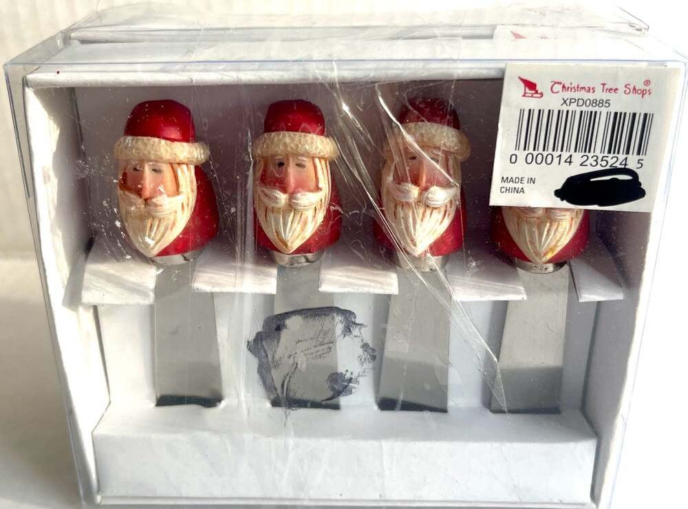 Christmas Tree Shops Santa Claus Holiday Spreader Set